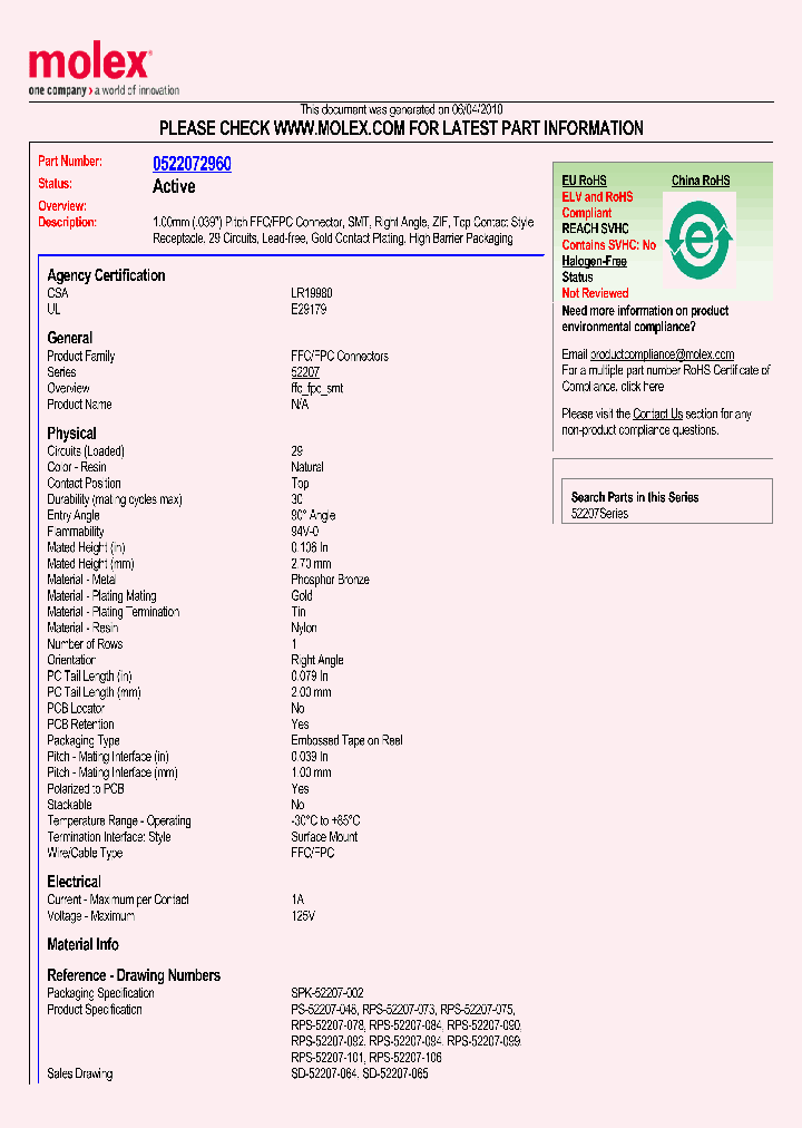 52207-2960_1665257.PDF Datasheet