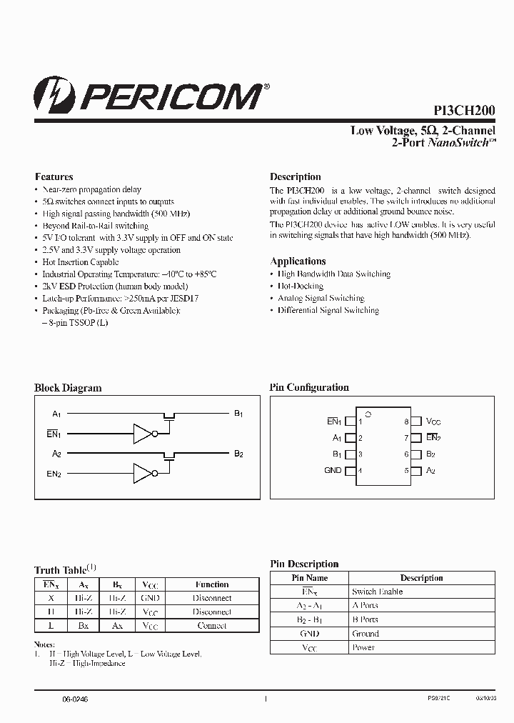 PI3CH200_1112815.PDF Datasheet