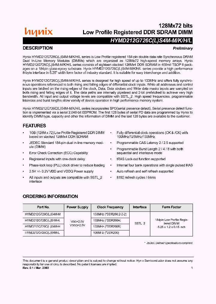 HYMD212G726CLS4M-K_1675882.PDF Datasheet