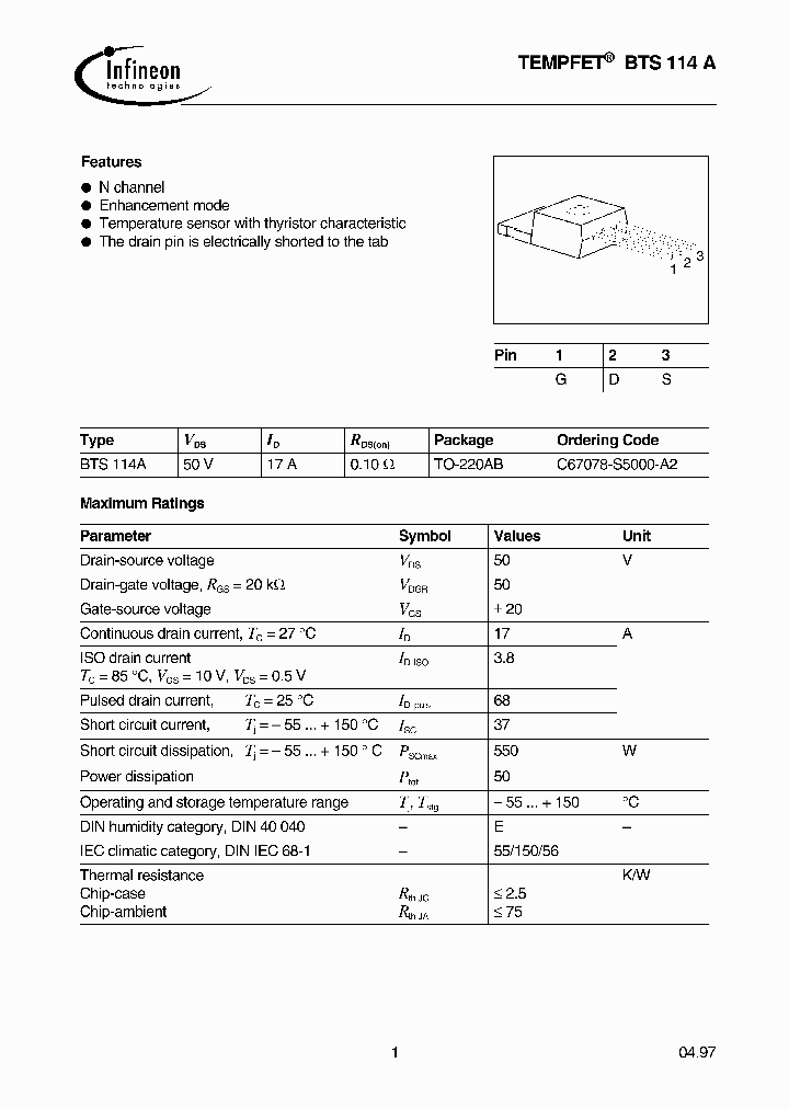 BTS114-A_1175283.PDF Datasheet