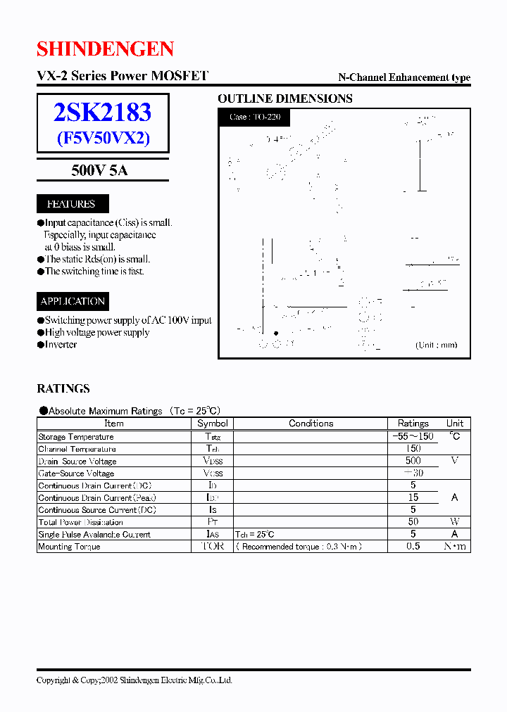 2SK2183_1702610.PDF Datasheet