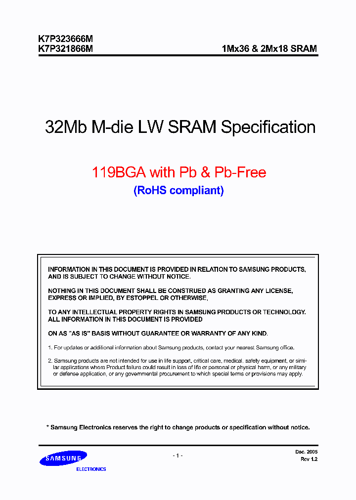 K7P323666M_1261037.PDF Datasheet