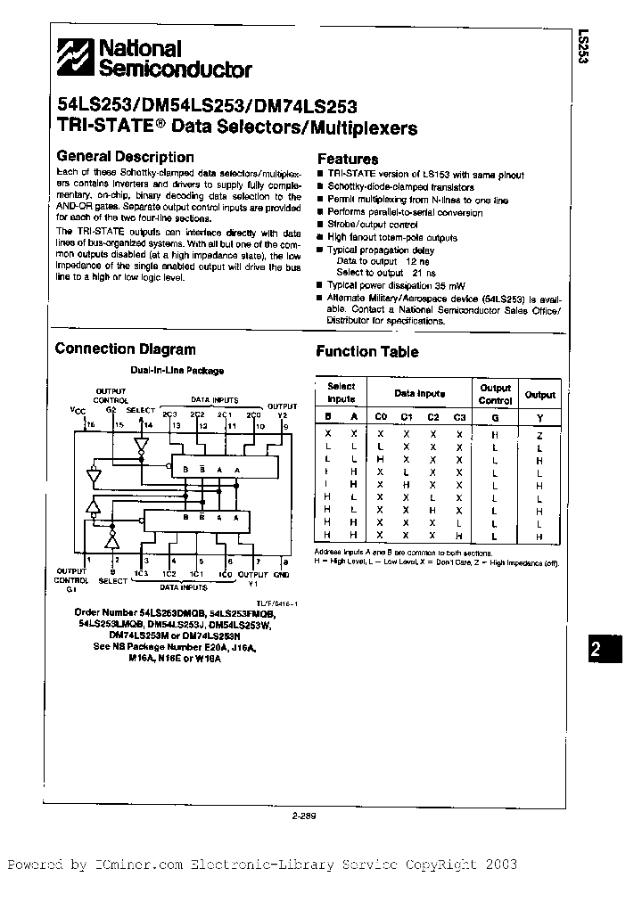 DM54LS253E883_1289967.PDF Datasheet