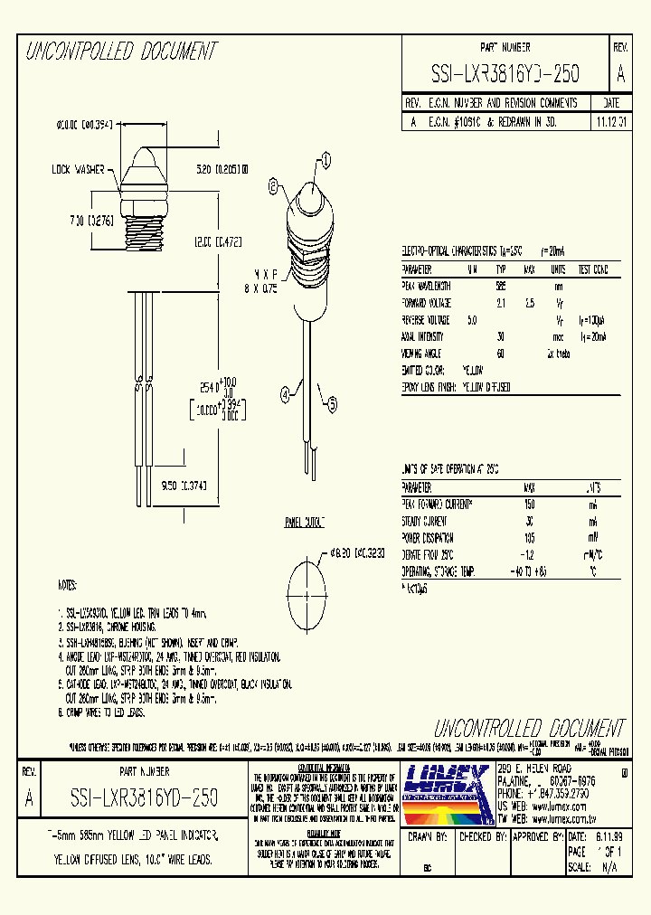 SSI-LXR3816YD-250_1337310.PDF Datasheet