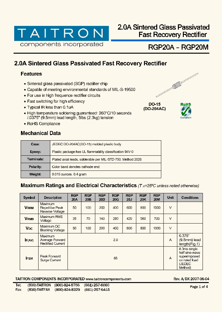 RGP20D_1720455.PDF Datasheet