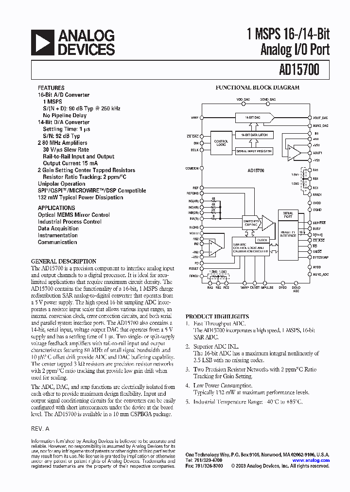 AD15700PCB_1347860.PDF Datasheet