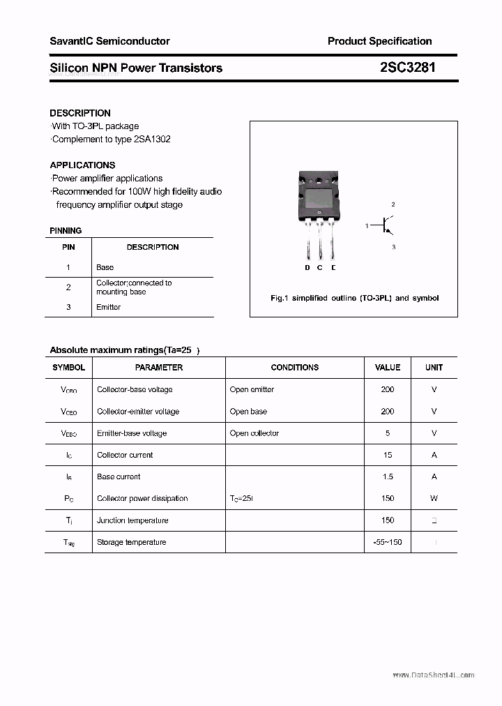 2SC3281_1709603.PDF Datasheet