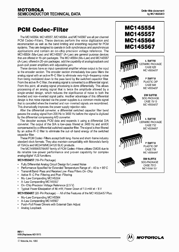 MC145564_1378132.PDF Datasheet