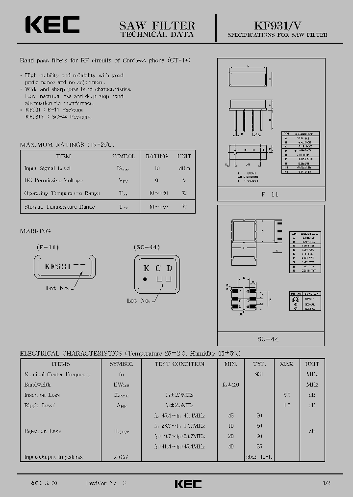 KF931_1369766.PDF Datasheet