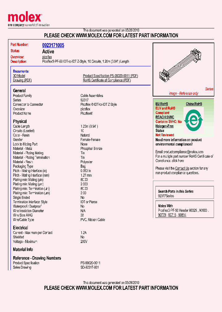 92317-1005_1744581.PDF Datasheet