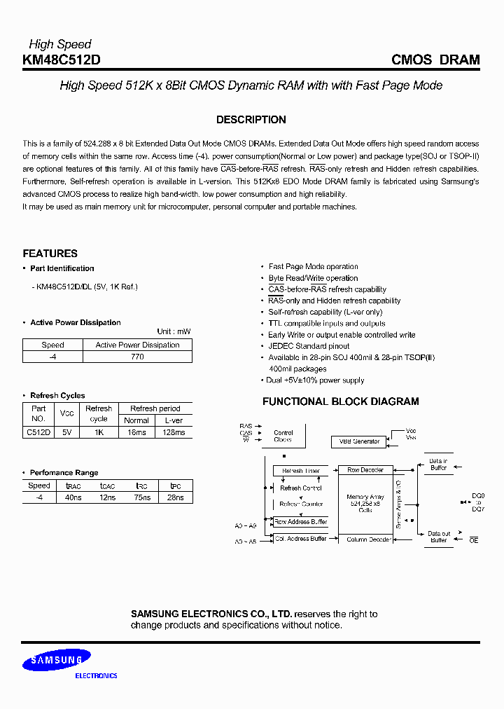 KM48C512D_1470733.PDF Datasheet