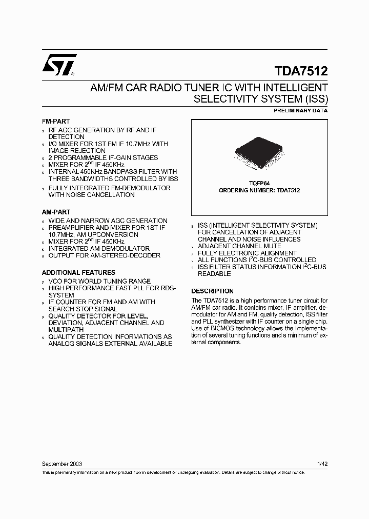 TDA7512_1758768.PDF Datasheet