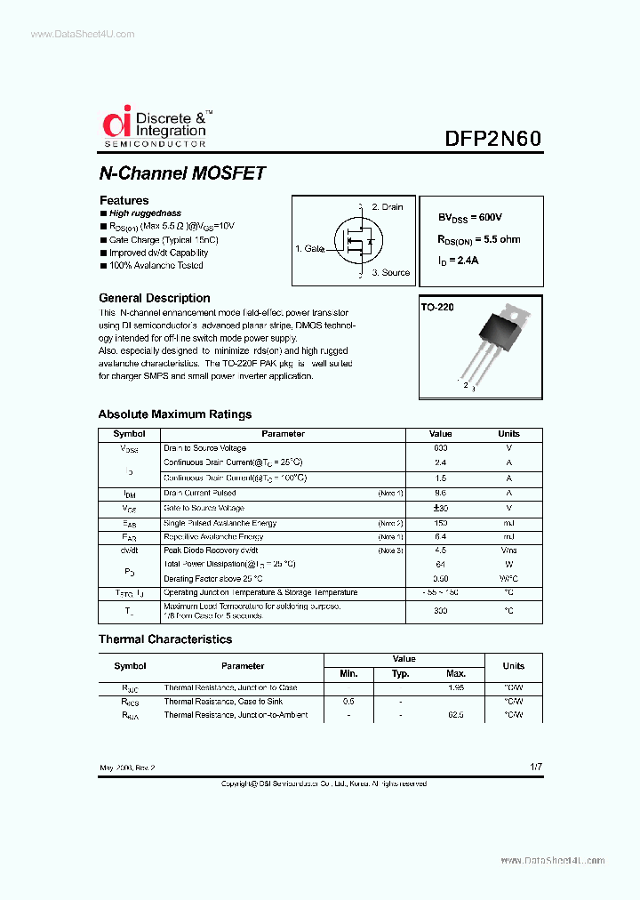 DFP2N60_1758671.PDF Datasheet