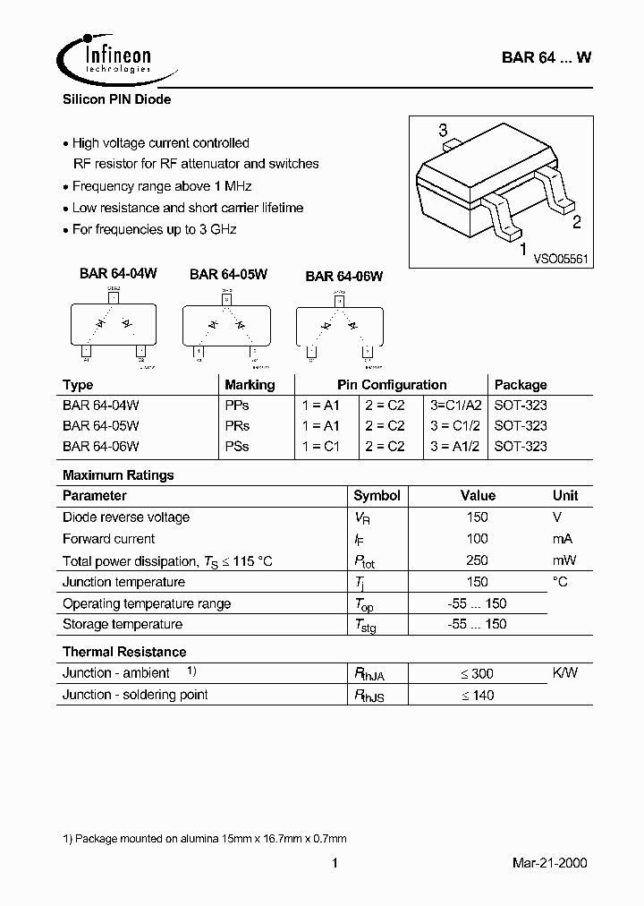 BAR64-05W_1492295.PDF Datasheet