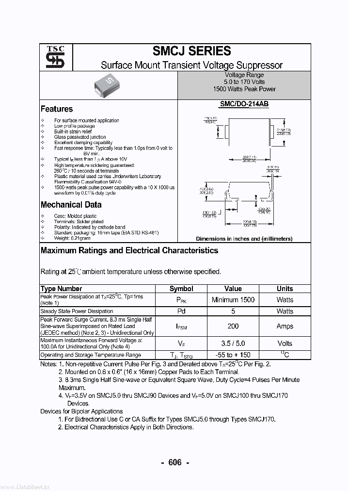 SMCJ60_1794324.PDF Datasheet