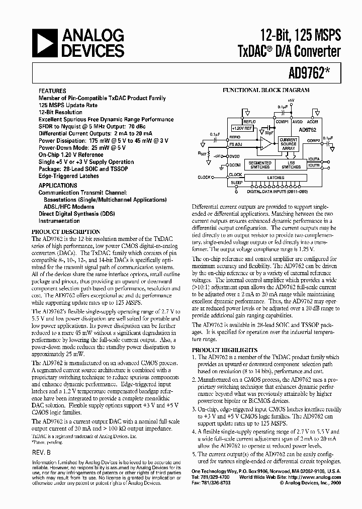 AD9762-EB_1554236.PDF Datasheet