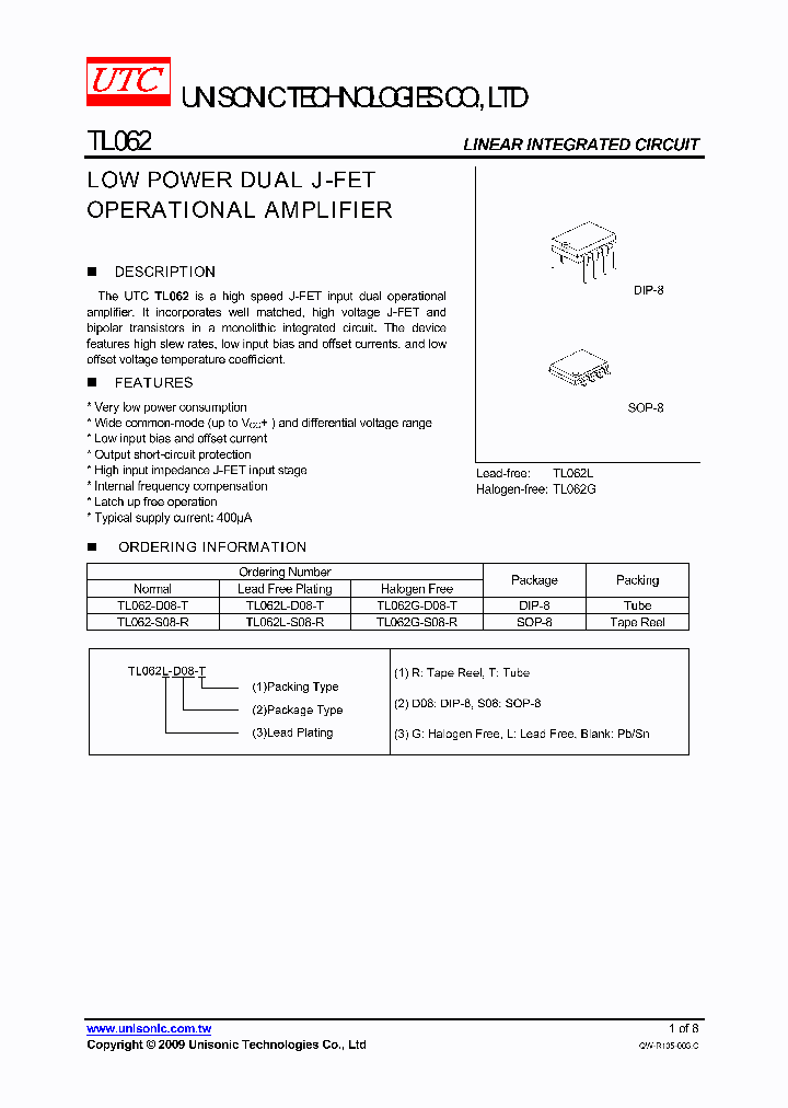 TL062G-S08-R_1833916.PDF Datasheet