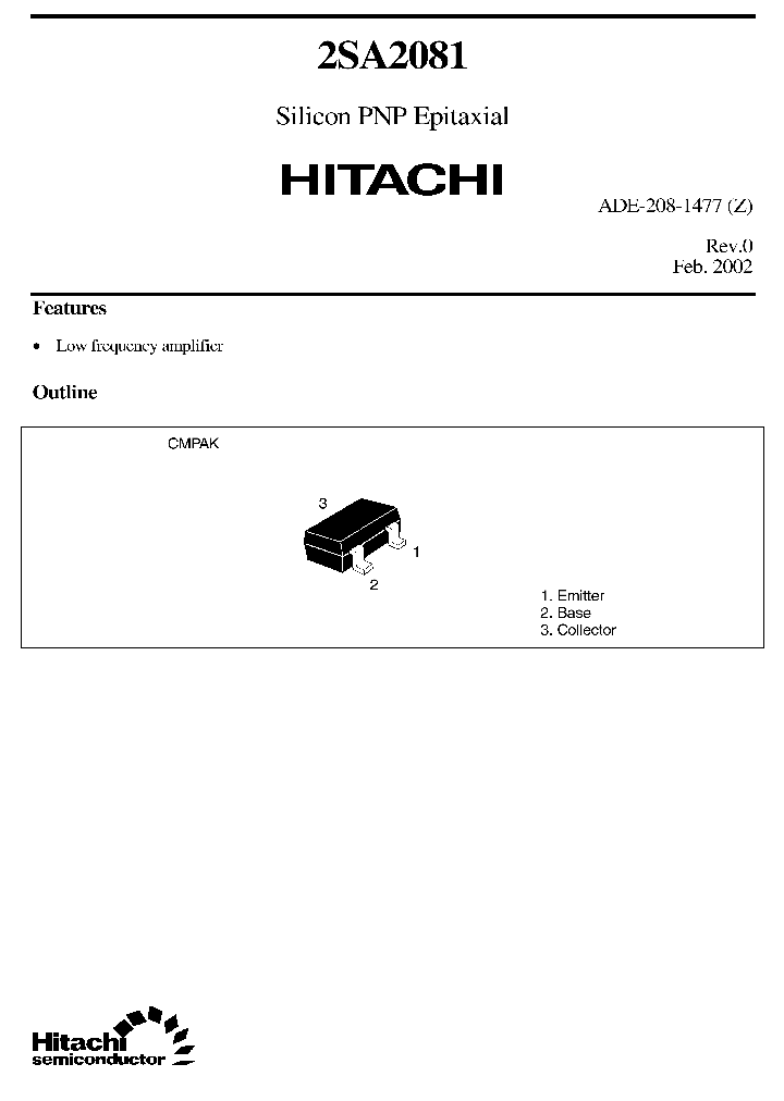 2SA2081D_1652664.PDF Datasheet