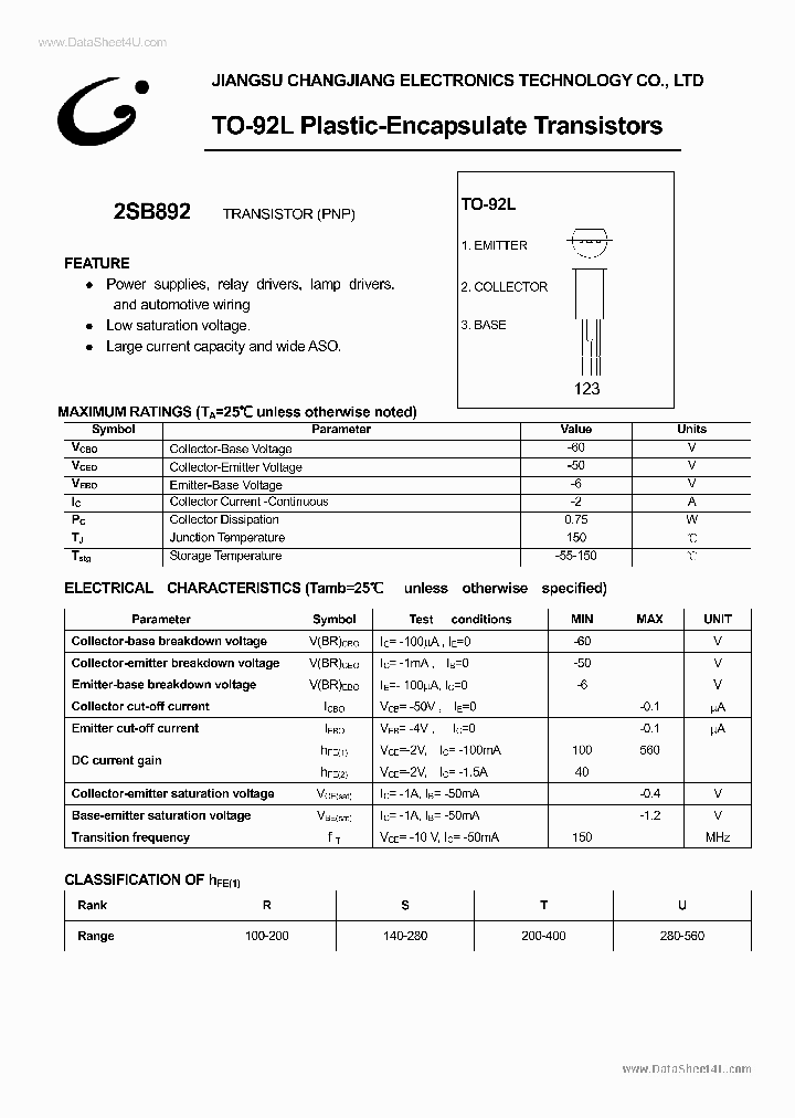 2SB892_1829654.PDF Datasheet