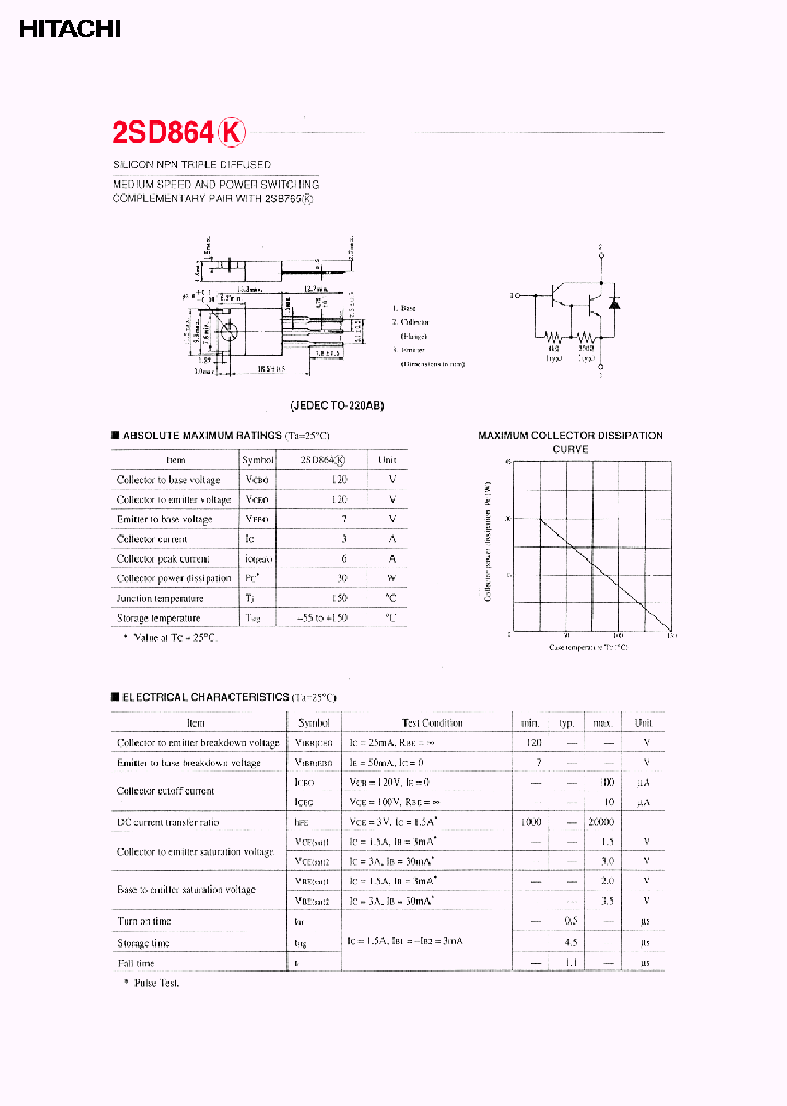 2SD864K_1662590.PDF Datasheet