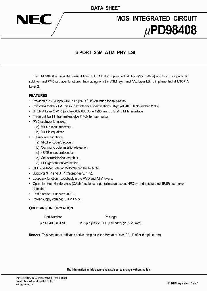 UPD98408GD-LML_1666107.PDF Datasheet