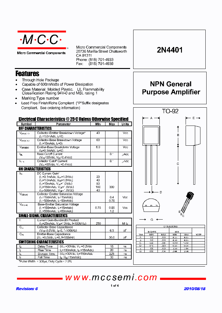 2N4401-AP_1672541.PDF Datasheet