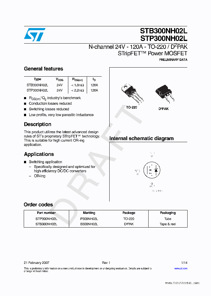 STP300NH02L_1819165.PDF Datasheet