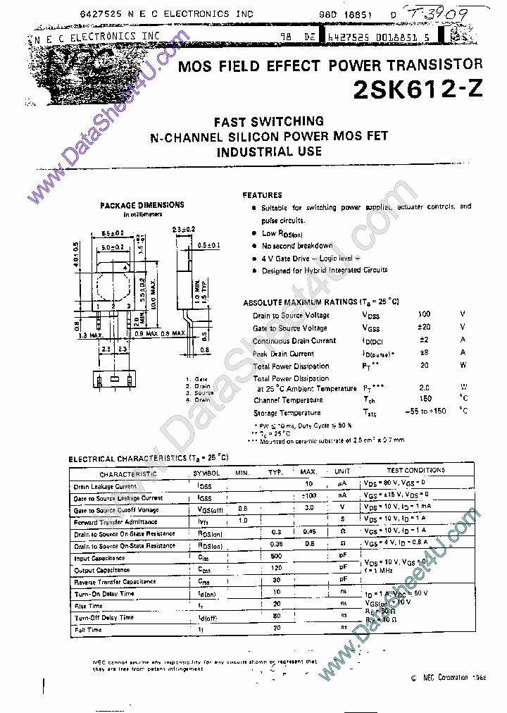 2SK612-Z_1847022.PDF Datasheet
