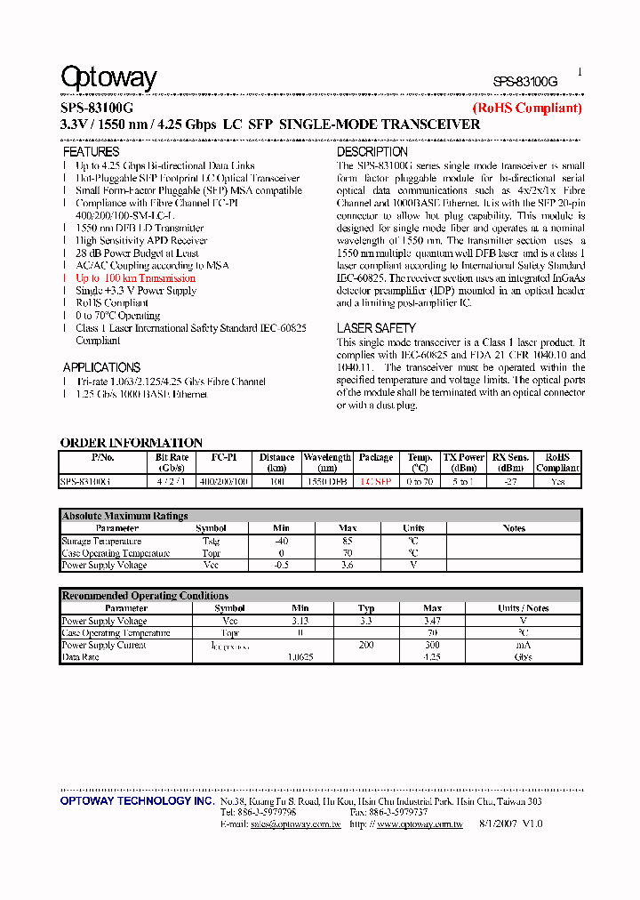 SPS-83100G07_1849938.PDF Datasheet