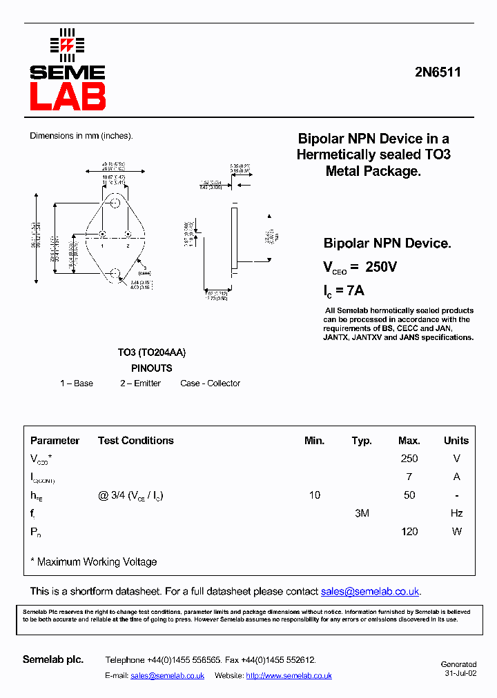 2N6511_1880637.PDF Datasheet