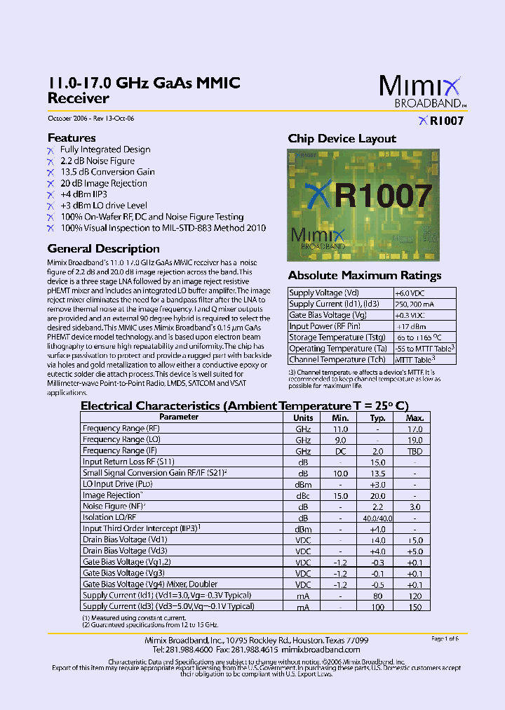 XR1007-BD-000X_1734233.PDF Datasheet