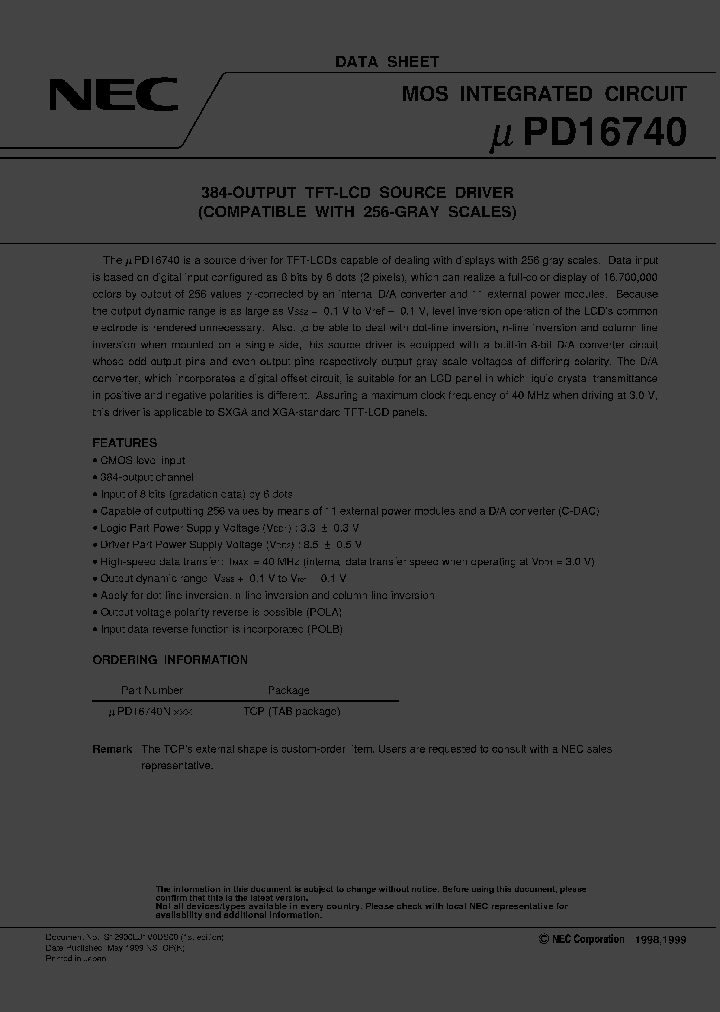 UPD16740N-XXX_1758561.PDF Datasheet