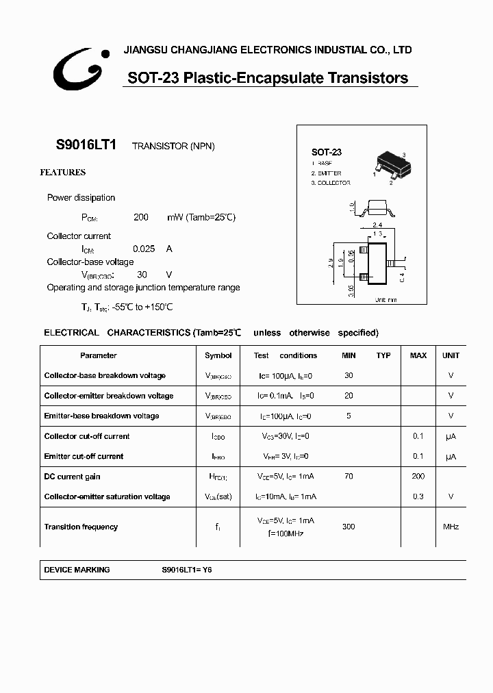 S9016LT1-SOT-23_1785629.PDF Datasheet