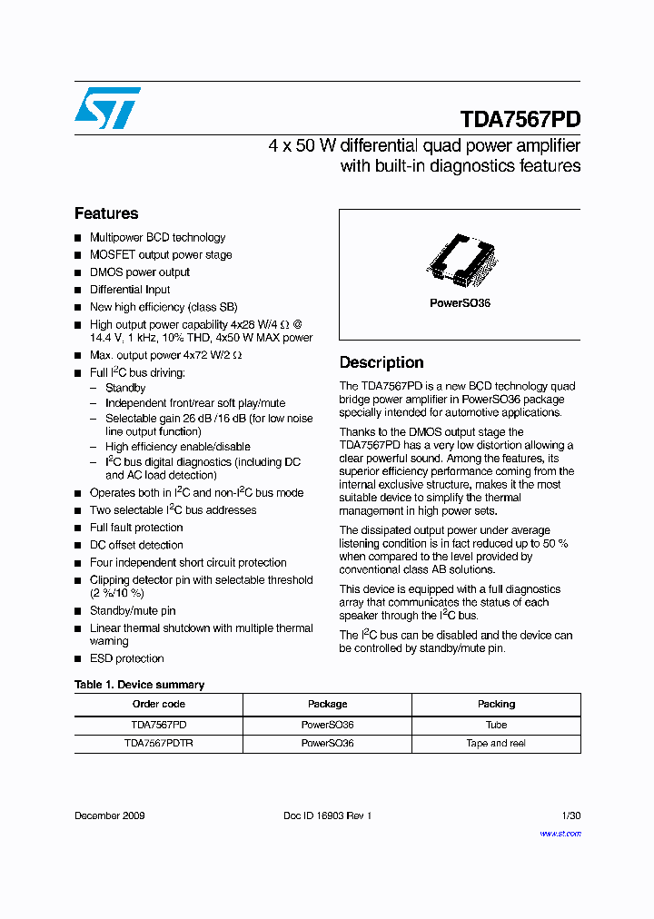 TDA7567PD_1798439.PDF Datasheet