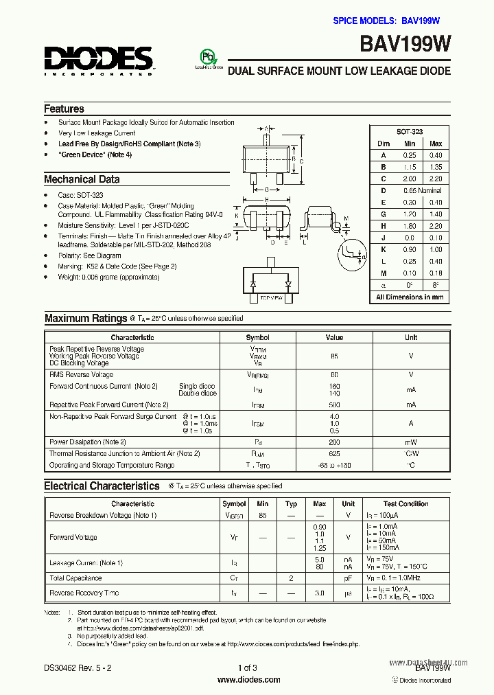 BAV199W_1881075.PDF Datasheet