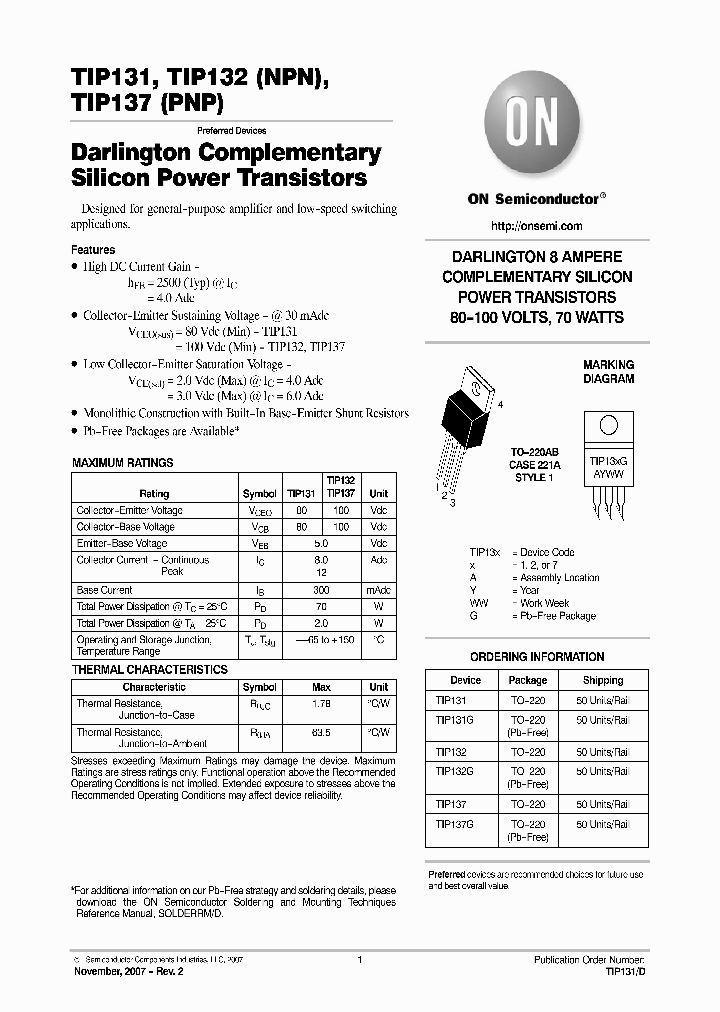 TIP132G_1824003.PDF Datasheet