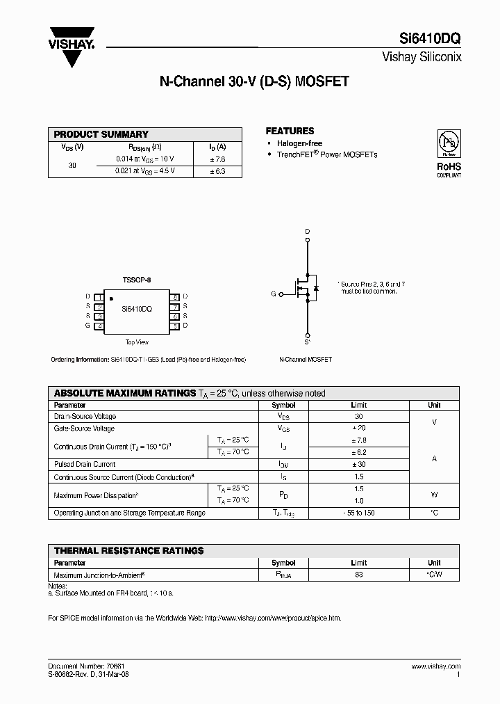 SI6410DQ-T1-GE3_1827640.PDF Datasheet