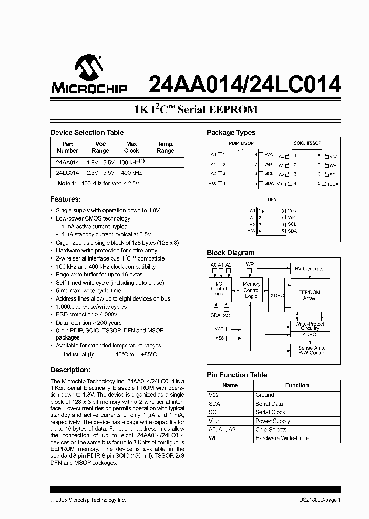 24AA014-IP_1828032.PDF Datasheet