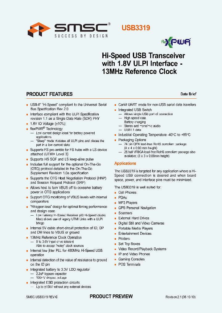 USB3319C-CP-TR_1834398.PDF Datasheet