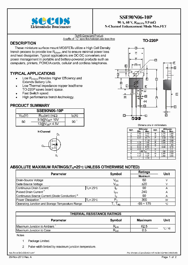 SSE90N06-10P_1919020.PDF Datasheet