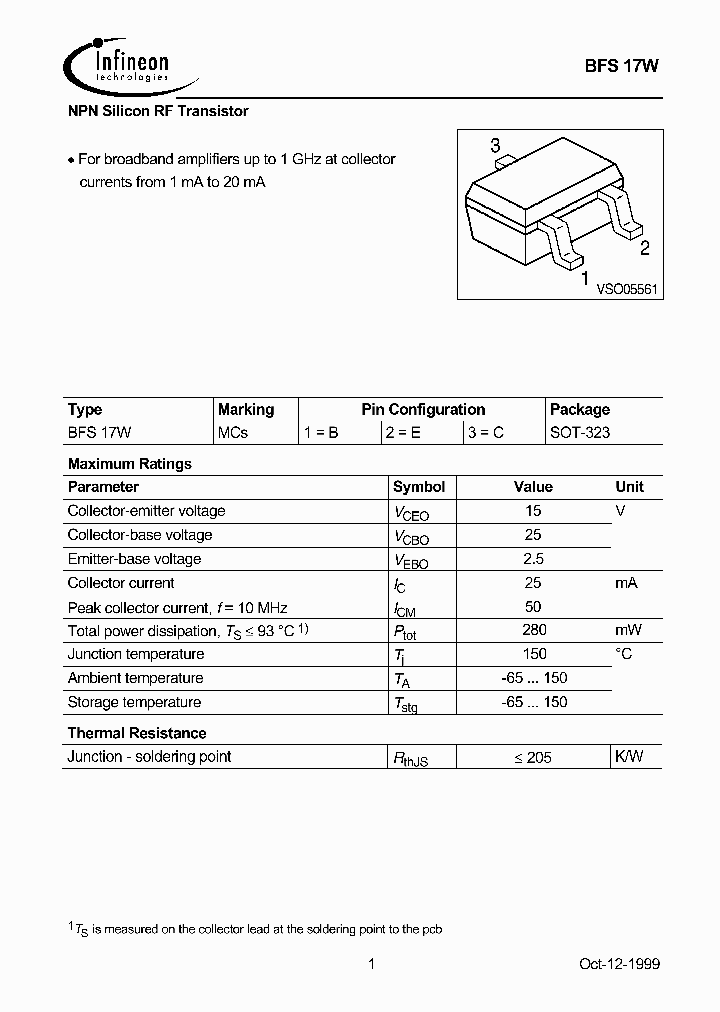 BFS17W_1847588.PDF Datasheet