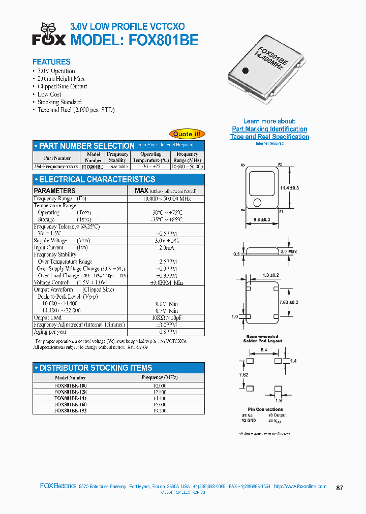 FOX801B-144MHZ_1827841.PDF Datasheet