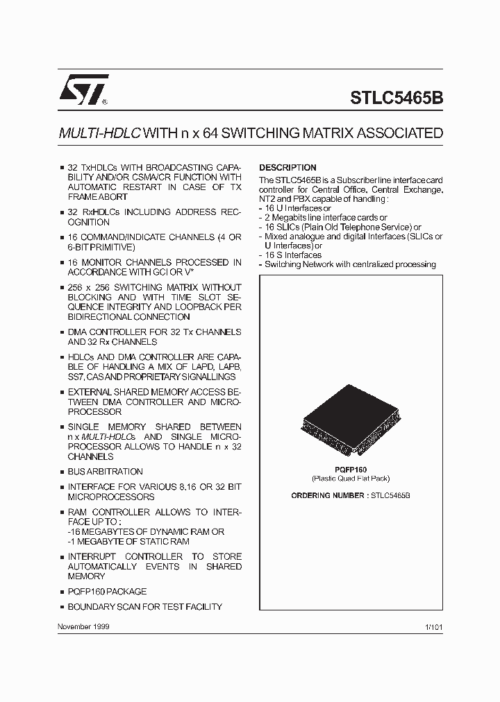 STLC5465B_1854498.PDF Datasheet