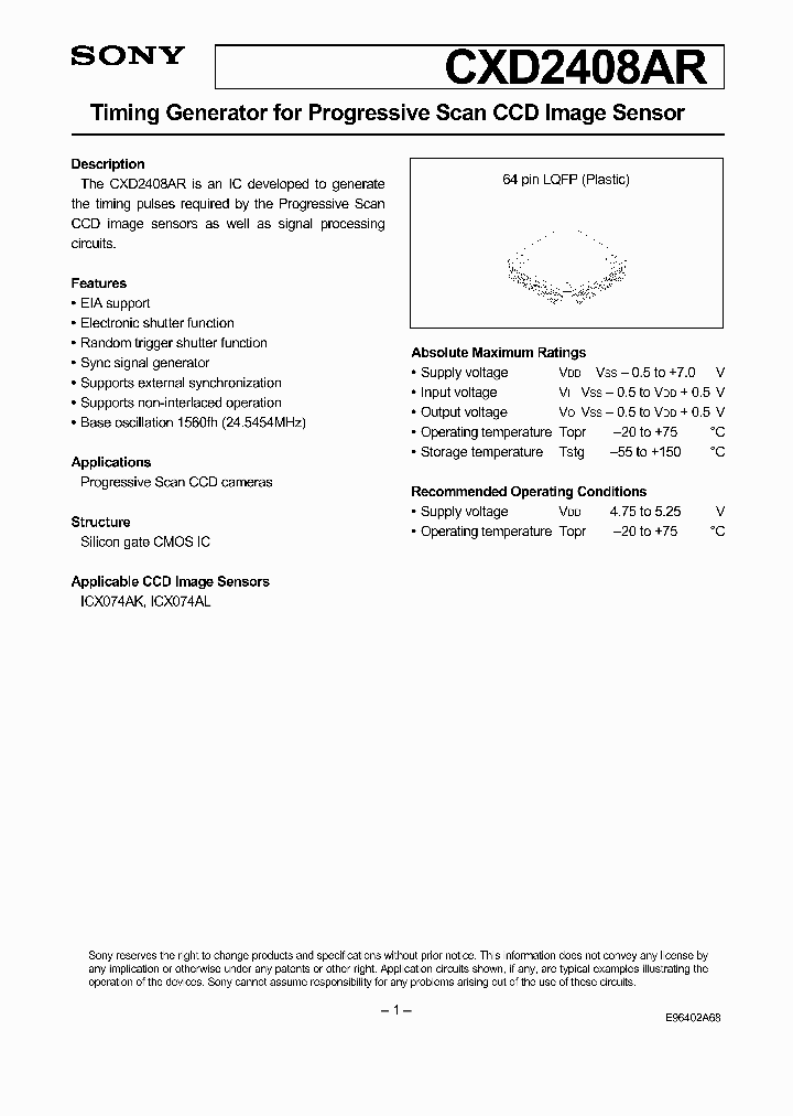 CXD2408AR_1925875.PDF Datasheet