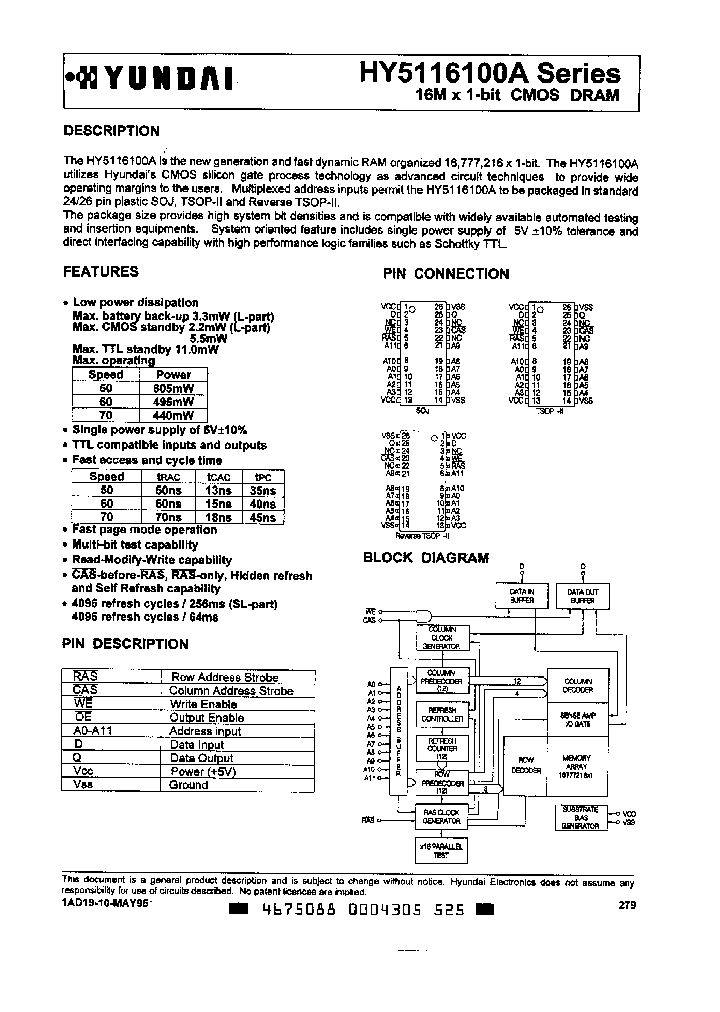 HY5116100AT-70_1931988.PDF Datasheet