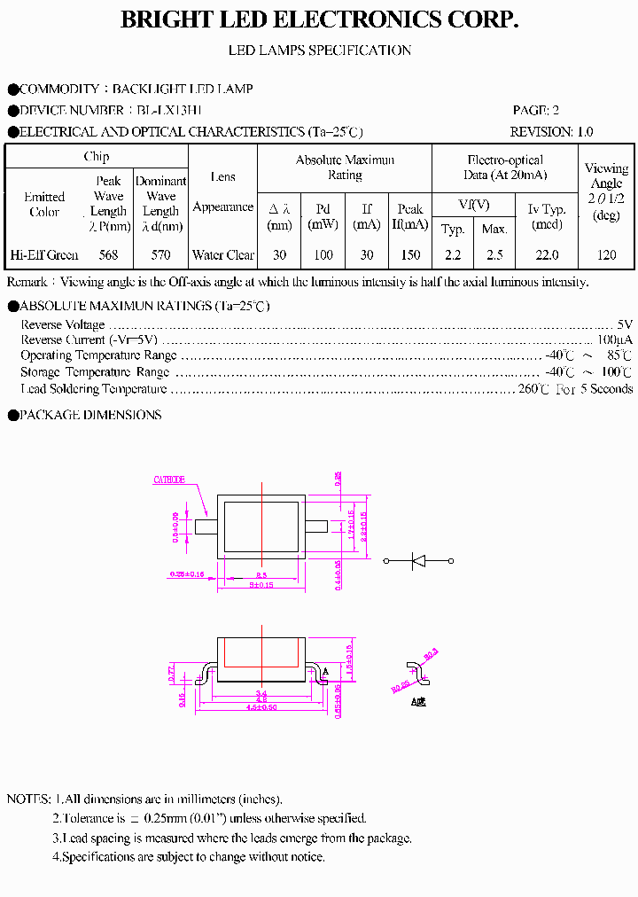 BL-LX13H1_1932943.PDF Datasheet