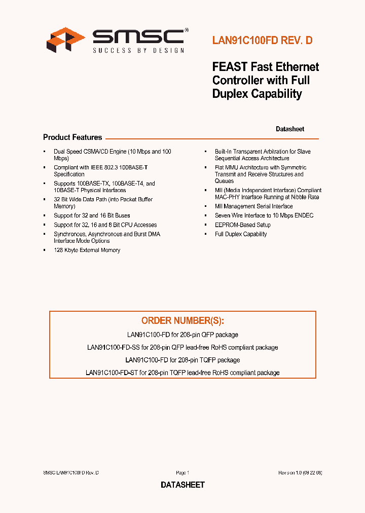 LAN91C100FD-ST_1934750.PDF Datasheet