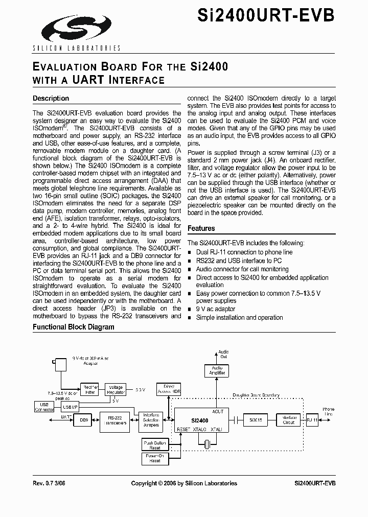 SI2400URT-EVB_1947619.PDF Datasheet
