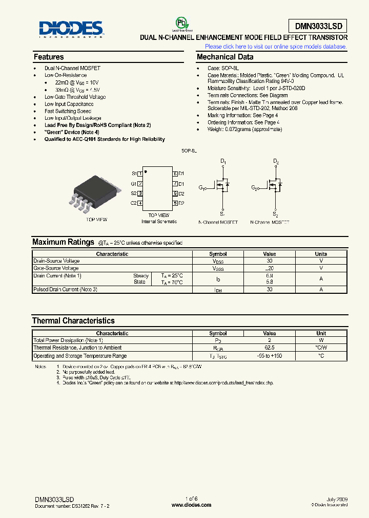 DMN3033LSD-13_1957586.PDF Datasheet