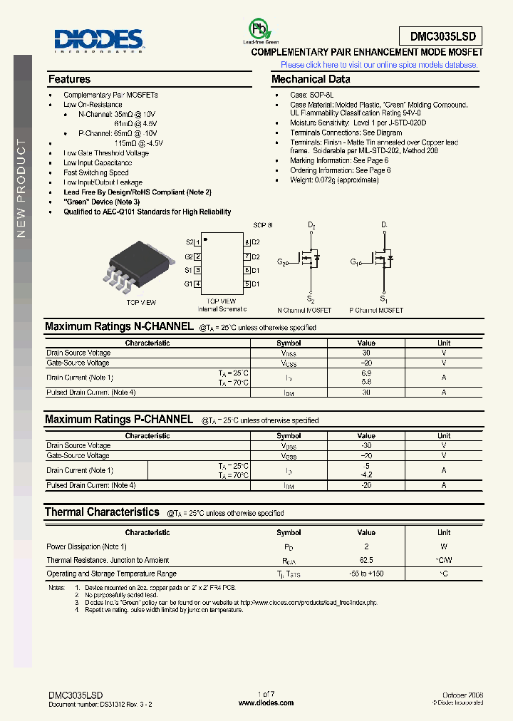 DMC3035LSD-13_1957589.PDF Datasheet